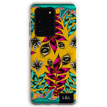 Abstract Botanical Leopard Print Eco Phone Case